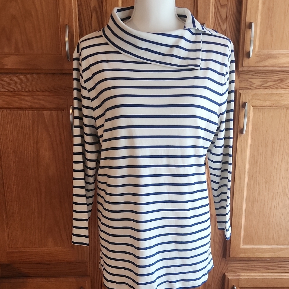 Striped Nautical Top NWOT Size Large
